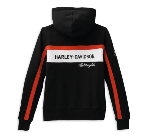 Women's Rally Stripe Zip Front Hoodie - Image 2