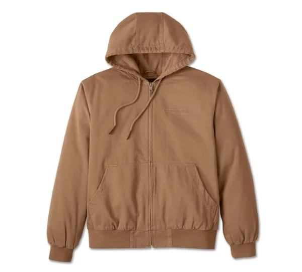 Bar & Shield Workwear Hooded Jacket - Toffee