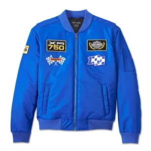 Men's At the Crank Bomber Jacket - Lapis Blue