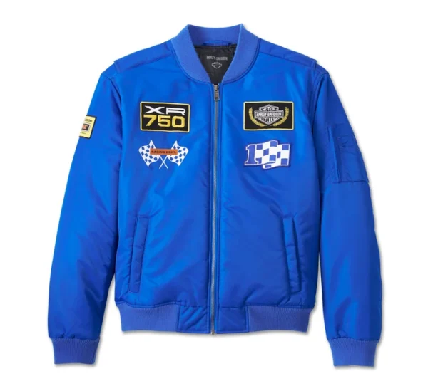 Men's At the Crank Bomber Jacket - Lapis Blue