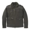 Men's Auer Sherpa Collar Leather Jacket