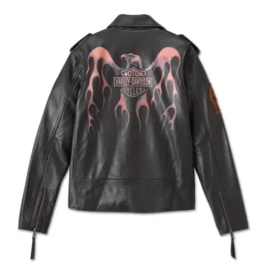 Men's Burning Eagle Leather Jacket