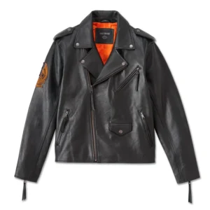 Men's Burning Eagle Leather Jacket