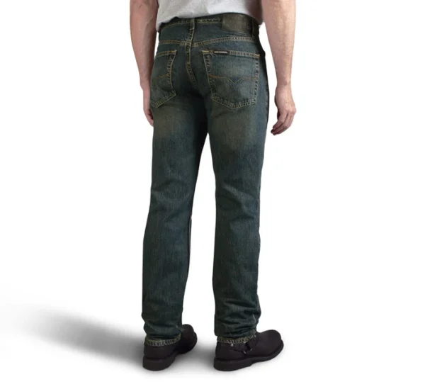 Men's Classic Traditional Fit Jeans - Washed Blue