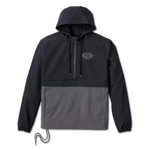 Men's Essential Colorblock Anorak - Black Beauty