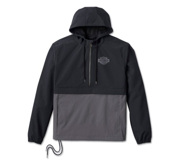 Men's Essential Colorblock Anorak - Black Beauty