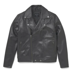 Men's Lisbon Debossed Leather Jacket