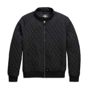 Men's Quilted Bomber Jacket - Slim Fit