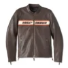 Men's Victory Lane II Leather Jacket - Java