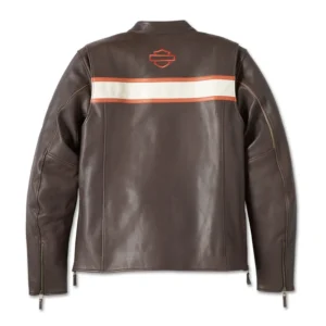 Men's Victory Lane II Leather Jacket - Java