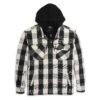 Men's Willie G Skull Hoodie Buffalo Check Shirt Jacket - Tall