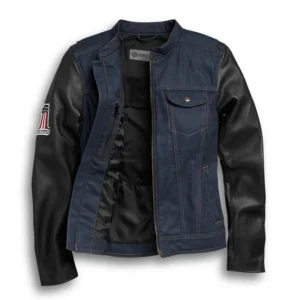 Women's Arterial Abrasion-Resistant Denim Riding Jacket