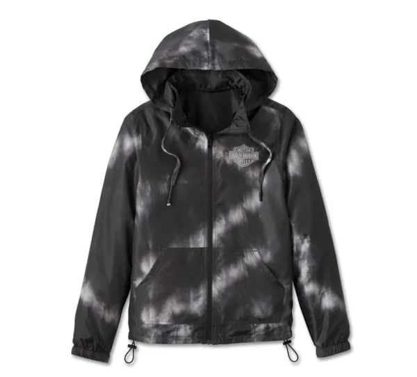 Women's Bar & Shield Tie Dye Reversible Jacket