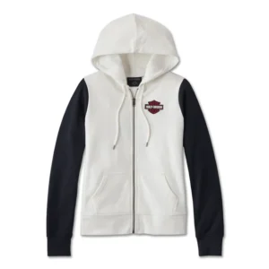 Women's Bar & Shield Zip Front Hoodie