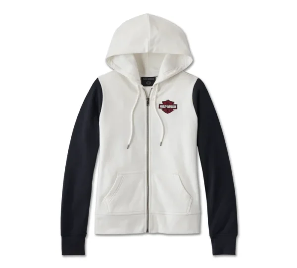 Women's Bar & Shield Zip Front Hoodie