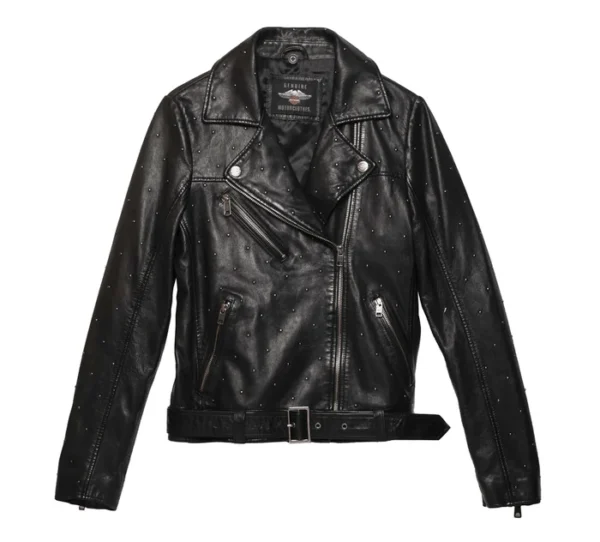 Women's Celebration Embellished Leather Jacket