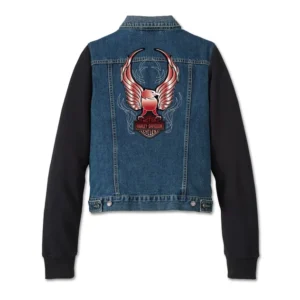 Women's Crimson Bird Jean Jacket