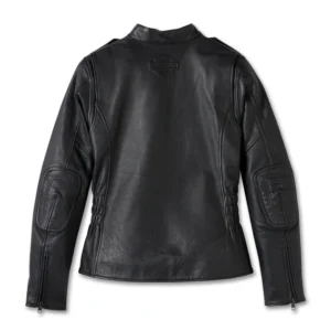 Women's H-D Flex Layering System Captains Leather Riding Jacket Outer Layer