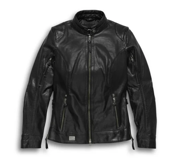 Women's Line Stitcher Leather Jacket - Tall