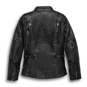 Women's Line Stitcher Leather Jacket - Tall