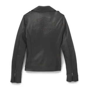 Women's Lisbon Debossed Leather Jacket