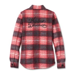 Women's Onwards Shirt Jacket - YD Plaid - Chili Pepper