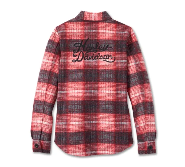 Women's Onwards Shirt Jacket - YD Plaid - Chili Pepper