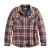 Women's Quilted Lining Plaid Shirt Jacket