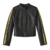 Women's Rose Racer Leather Jacket