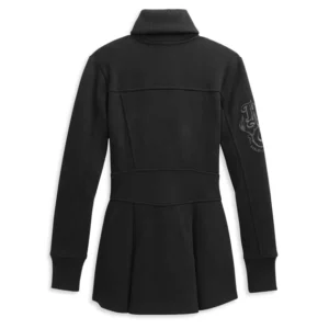 Women's Roses Zip Front Peacoat