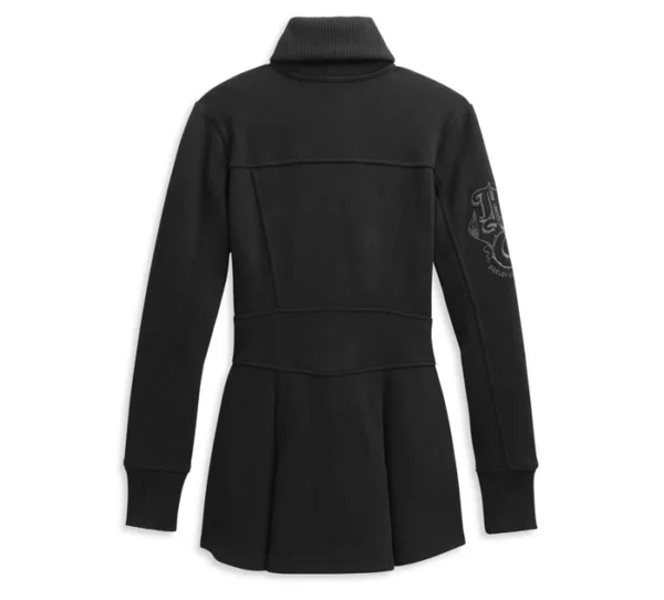 Women's Roses Zip Front Peacoat