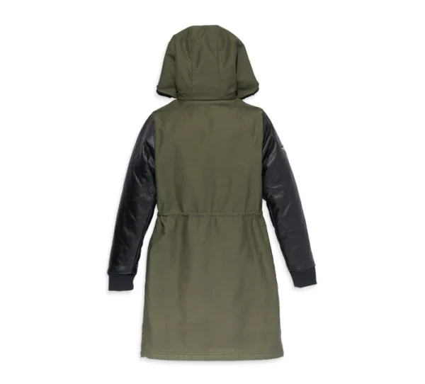 Women's Up North Parka with Leather Sleeves