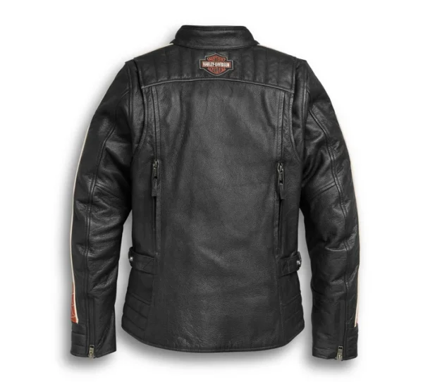 Women's Vanocker Waterproof H-D Triple Vent System Leather Jacket