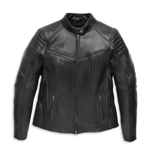 Women's Willie G Leather Jacket with Rhinestones