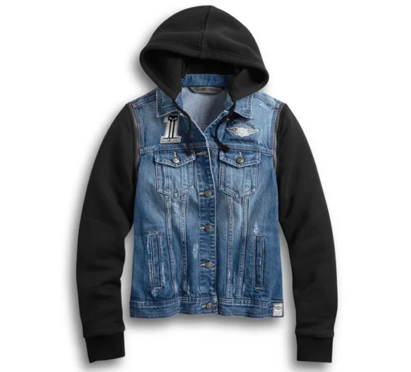 Women's Zip-Off Sleeve Denim Jacket